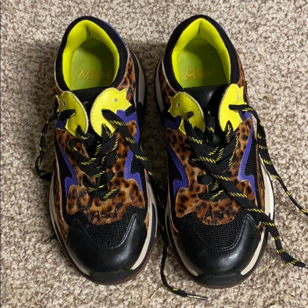 Ash. Chunky leopard sneaker - Picture 4 of 6